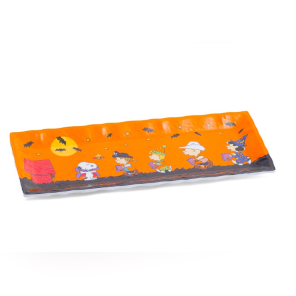 PEANUTS Peanuts Gang Melamine Rectangle Hammered Tray
